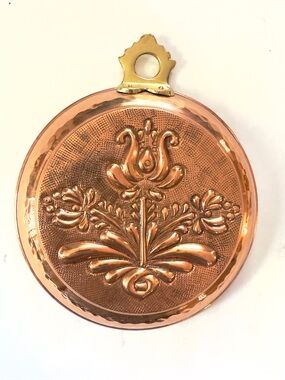 Vintage Copper Tulip Mold Wall Hanging